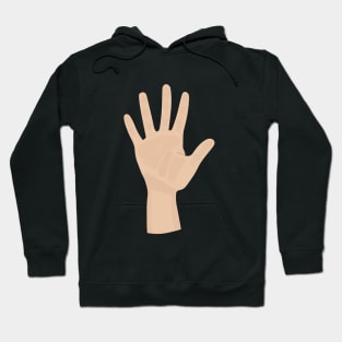 Drawing of an open hand Hoodie